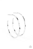 Unregulated - Silver Hoops earrings Paparrazi Accessories