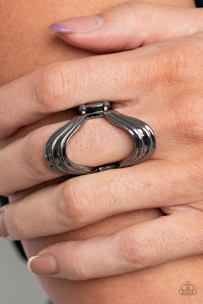 Keep An Open Mind - Black Ring Paparazzi Accessories