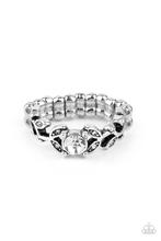 Paparrazi Accessories Frosted Flower Beds White Ring