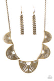 Record-Breaking Radiance - Brass Necklace Paparazzi Accessories