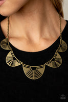 Record-Breaking Radiance - Brass Necklace Paparazzi Accessories