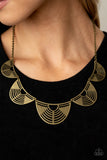 Record-Breaking Radiance - Brass Necklace Paparazzi Accessories