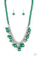 Prim and POLISHED - Green Pearl Necklace Paparrazi Accessories