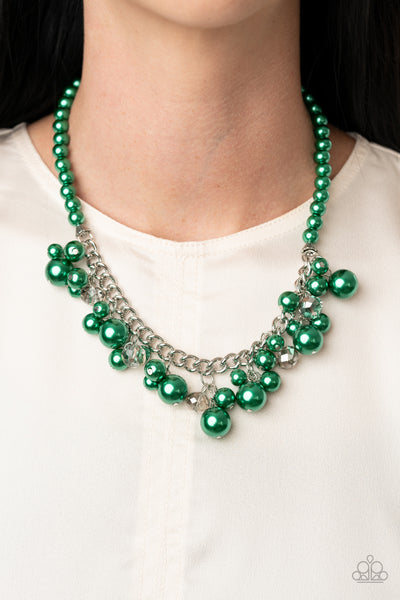 Prim and POLISHED - Green Pearl Necklace Paparrazi Accessories