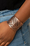 Where Theres a QUILL, Theres a Way - Copper Cuff Bracelet Paparrazi Accessories