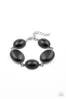 River View - Black Stone Bracelet Paparrazi Accessories