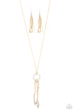 Feel at HOMESPUN - White Suede necklace Paparrazi Accessories