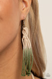 Surfin The Net - Green Macrame Necklace Paparrazi Accessories
