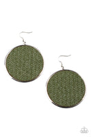 Wonderfully Woven - Green Earrings Paparazzi Accessories