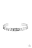Mind Games - Silver Cuff Bracelet Paparazzi Accessories