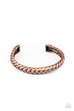 Tough as Nails - Copper Cuff Bracelet Paparazzi Accessories