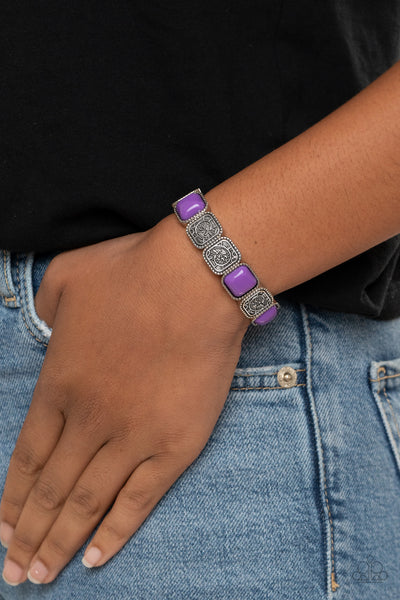Trendy Tease - Purple Bracelet Paparrazi Accessories