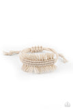 Make Yourself at HOMESPUN - White Bracelet Paparazzi Accessories