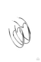 Love At First BRIGHT - Black Hoop Earring Paparazzi Accessories