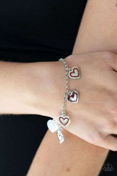 Matchmaker, Matchmaker - Red Heart Bracelet Paparazzi Accessories