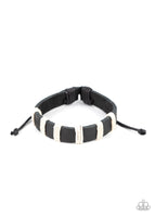 Put Up A Brave FRONTIER - Black White Bracelet Paparrazi Accessories