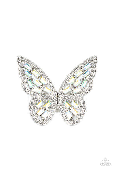 Flauntable Flutter - Multi Butterfly Ring Paparazzi