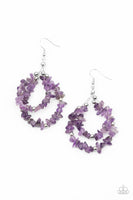 Canyon Rock Art - Purple Earrings Paparazzi Accessories