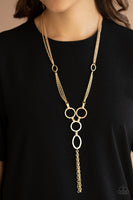 Metro Mechanics - Gold necklace Paparrazi Accessories