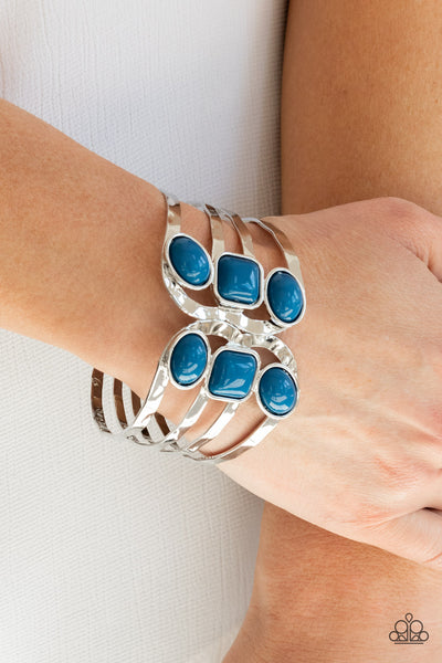 Mystified - Blue Cuff Bracelet Paparrazi Accessories