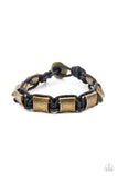 Rural Crew - Black Brass Bracelet Paparrazi Accessories urban