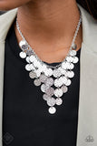 Spotlight Ready - Silver necklace Paparrazi Accessories FF 2/2021