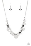 GLISTEN Closely - Silver Necklace Paparazzi Accessories