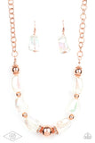 Iridescently Ice Queen - Copper LOP Necklace Paparazzi Accessories