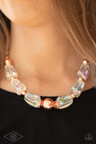Iridescently Ice Queen - Copper LOP Necklace Paparazzi Accessories