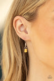 Country Sweetheart Yellow Heart Necklace Paparazzi