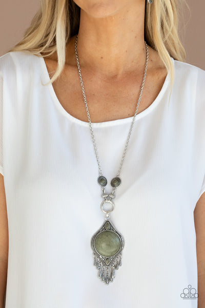Majestic Mountaineer - Green Necklace Paparazzi Accessories