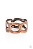 In OVAL Your Head - Copper Bracelet Paparrazi Accessories