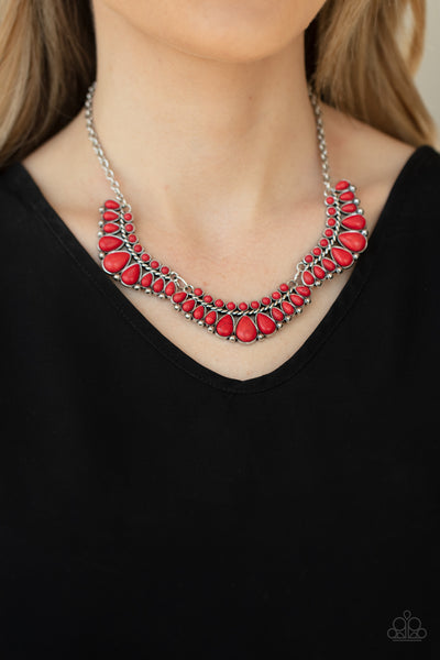 Naturally Native - Red Necklace Paparazzi Accessories