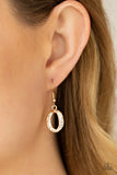 OVAL The Limit Gold Necklace Paparazzi Accessible