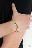 Conquer Your Fears Gold Chain Cuff Bracelet Paparazzi Accessories