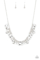 Long Live Sparkle - White Bling Necklace Paparrazi Accessories