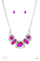 Futuristic Fashionista Pink LOTP Necklace Paparazzi Accessories