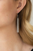 Metro Mirage - Silver V Necklace Paparazzi Accessories