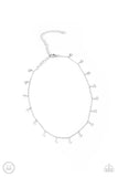 Paparazzi CHARISMATICALLY CUPID SILVER HEART CHOKER NECKLACE