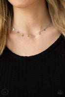 Paparazzi CHARISMATICALLY CUPID SILVER HEART CHOKER NECKLACE