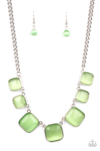 Aura Allure - Green Necklace Paparazzi Accessories