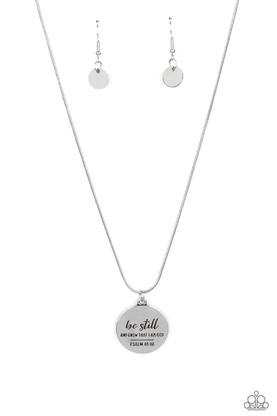 Be Still and Know Silver Necklace Paparazzi Accessories