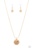 Be Still - Gold Necklace  Paparazzi Accessories