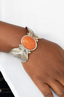 Born to Soar - Orange Cuff Bracelet Paparazzi Accessories