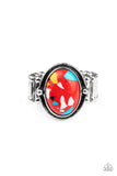 Terrifically Terrazzo - Red Stone Ring Paparazzi Accessories