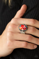 Terrifically Terrazzo - Red Stone Ring Paparazzi Accessories