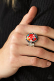 Terrifically Terrazzo - Red Stone Ring Paparazzi Accessories