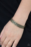 Hope Makes The World Go Round - Brass Bracelet Paparazzi Accessories
