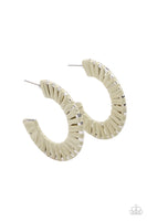A Chance of RAINBOWS - Green Hoop Earrings Paparazzi Accessories