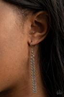 3-D Drama - Silver Necklace Paparazzi Accessories
